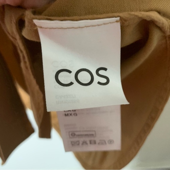 COS Womens wool blend utility shirt dress long L - Picture 9 of 12